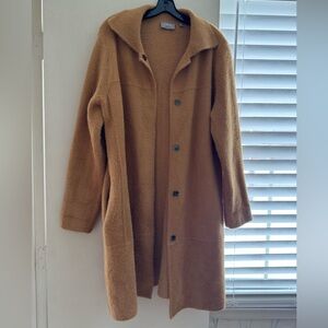 Cyrus Tan Textured Sweater Coat